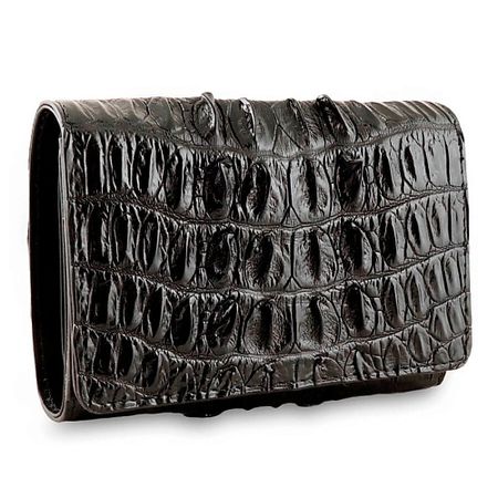 Кошелек EXOTIC LEATHER GENUINE PREMIUM ACCESSORIES Женский фактурный крокодиловый кошелек с монетницей