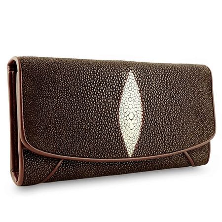 Кошелек EXOTIC LEATHER GENUINE PREMIUM ACCESSORIES Оригинальный кошелек для женщин из натуральной кожи ската m24b111h mg01a оригинальный магнетрон для свч печи gorenje mo17e1w mo20a3x mo20a4w