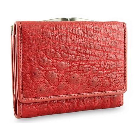 Кошелек EXOTIC LEATHER GENUINE PREMIUM ACCESSORIES Женский кошелек из кожи страуса с отделом для мелочи
