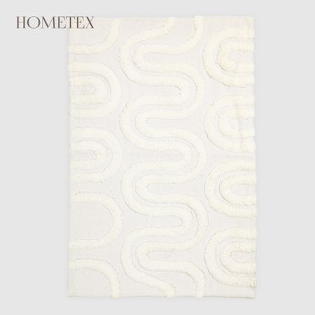 Коврик интерьерный Hometex 50х80 см волны белый