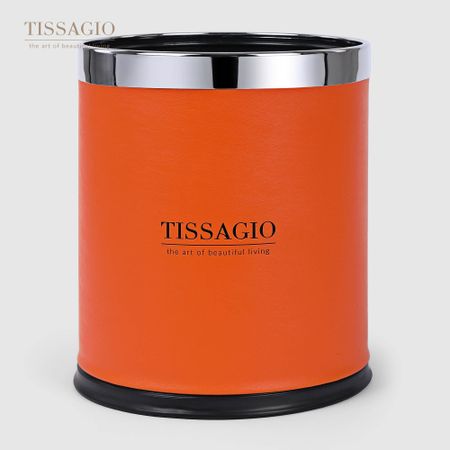 Ведро мусорное оранжевое Tissagio 22,5х27 см мусорное ведро настольное пластиковое