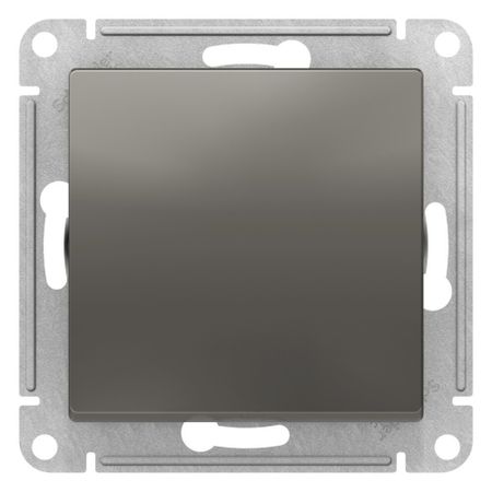 Выключатель Systeme Electric AtlasDesign одноклавишный встраиваемый сталь (ATN000921) декоративная крышка панели переключения передач для консоли honda crv cr v 2017 2018 2019 2020 2021 углеродное волокно зернистая пластиковая