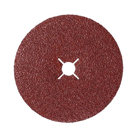 Круг фибровый шлифовальный по металлу Sait 125х22 мм P80 со шлицами шлифовальные круги si fang алмазные 75 100 125 150 мм