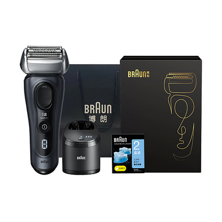 Электробритва BRAUN Электробритва Series 8 8553CC + 2 чистящих картриджа чистящих салфеток для электроники