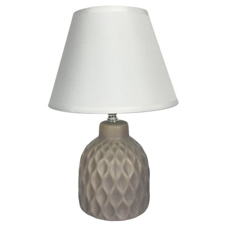 лампа настольная RIVOLI Muriel E14 40Вт керамика с абажуром бежевый лампа настольная эра e27 40вт белая