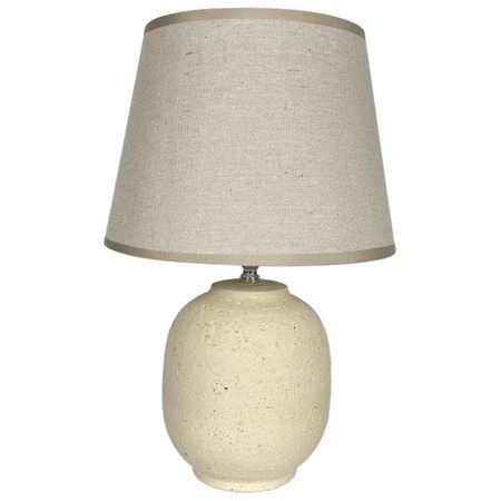 лампа настольная RIVOLI Naomi E14 40Вт керамика с абажуром бежевый лампа настольная эра e27 40вт белая