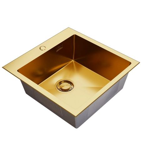 мойка настольного монтажа MIXLINE PRO 500х500х200мм нержаваеющая сталь золото мойка настольного монтажа mixline pro 500х500х200мм графит нержавеющая