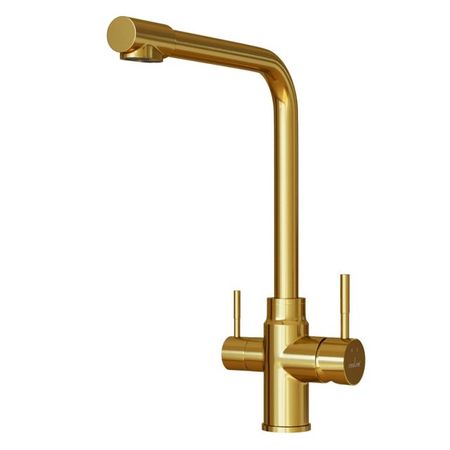 смеситель для кухни MIXLINE MLSS-0320G излив 238мм золото смеситель для кухни tokito kin высокий латунь золото