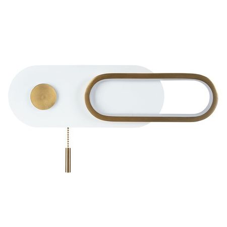 бра ARTE LAMP Лукас LED 1х10Вт металл белый ландшафтный фонарь aesyzo rgb теплый белый 10вт