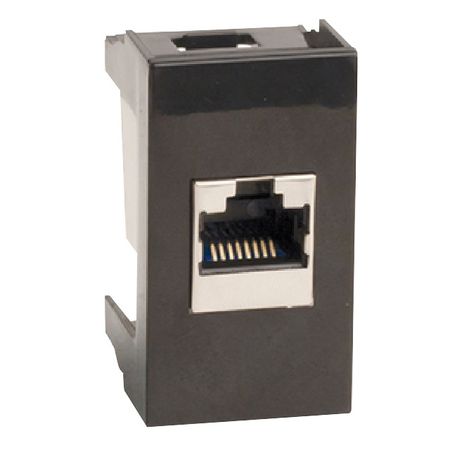 розетка RJ-45 DKC Viva кат.6 экранированная 1 модуль черный сушилка для посуды mallony unico 36х31х4 5 11 5см складная пластик термопласт резина