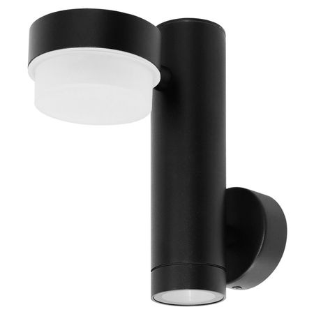 светильник уличный настенный ARTE LAMP Будапешт GU10 10Вт алюминий черный alonefire sv004 ультрафиолетовый фонарик 10вт