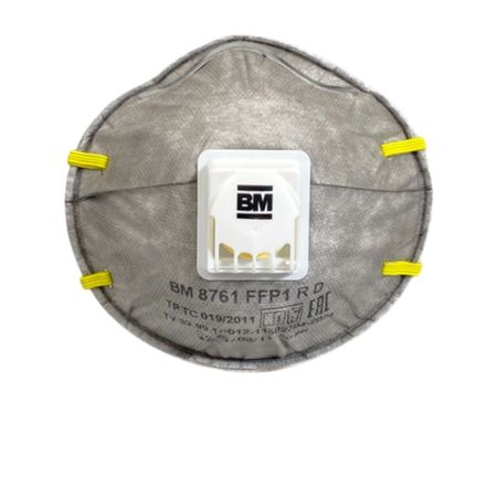 Полумаска защитная от аэрозолей BM 1шт 8761FFP1RD