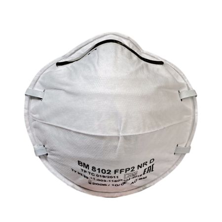 Полумаска защитная от аэрозолей BM 1шт 8102FFP2NRD