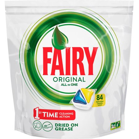 Капсулы для ПММ Fairy Original All in one Лимон 84 шт фарингосепт лимон таблетки для рассасывания 10мг 10шт