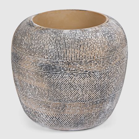 Кашпо для цветов Crocus бежево-коричневое 49,5х49,5х45,5 см