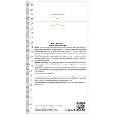 Флокс метельчатый Спитфайр