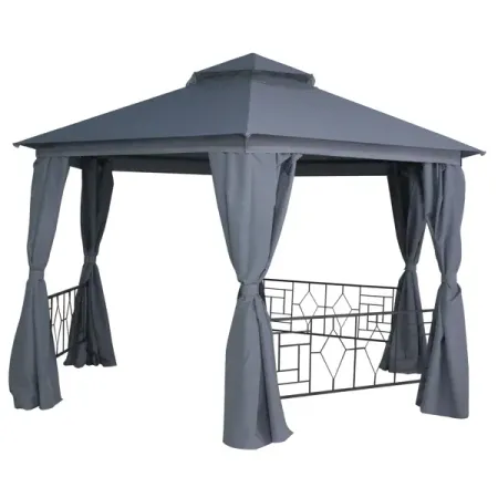 Павильон BEGINIA Нью 2x2x2 м антрацит миниатюрный каменный мост павильон из смолы