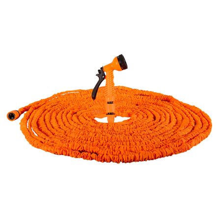 Шланг поливочный 1/2-3/4 50 м однослойный Вихрь растягивающийся 7 режимов (73/7/2/31) соединители для полива sgoohan pp abs g1 2 4 20 мм