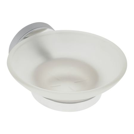 Мыльница для ванной Fora Lord с держателем стекло/сталь хром (FOR-Lord036CR) мыльница vitarta erida настенная нержавеющая