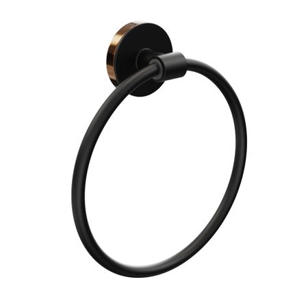 Полотенцедержатель кольцо Fora Lord d155 мм на шуруп нержавеющая сталь черный (FOR-LORD011BL) полотенцедержатель двойной поворотный fora lord