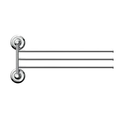 Полотенцедержатель Fora Drop 390 мм тройной поворотный на шуруп нержавеющая сталь хром (FOR-DP023/6789) полотенцедержатель двойной поворотный fora lord