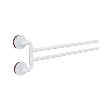 Полотенцедержатель Fora Lord 440 мм двойной поворотный на шуруп нержавеющая сталь белый (FOR-LORD022WT) полотенцедержатель двойной поворотный fora lord
