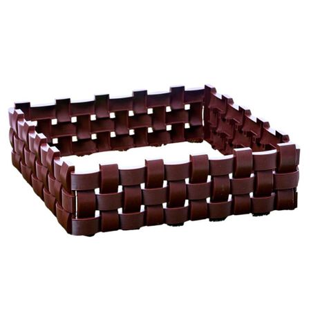 Забор декоративный Standartpark Плетенка 0,18х0,6 м 1,2 кг сборный коричневый миниатюрный деревянный забор с подсветкой для сада