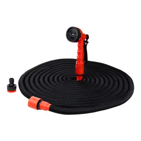 Шланг поливочный 1/2-3/4 25 м двухслойный MasterProf растягивающийся с коннектором и распылителем 5 режимов (ДС.071770) кожаный двухслойный органайзер для украшений