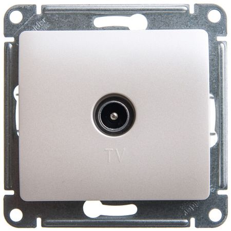 Розетка телевизионная Systeme Electric Glossa оконечная встраиваемая перламутр (GSL000691) розетка телевизионная ovivo loft оконечная
