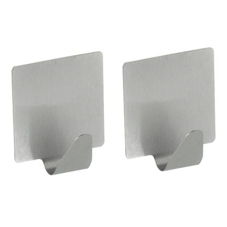 Крючок для ванной Fora одинарный самоклеящийся металл хром (2 шт.) (H24/9103) крючки для халатов alise черные нержавеющая