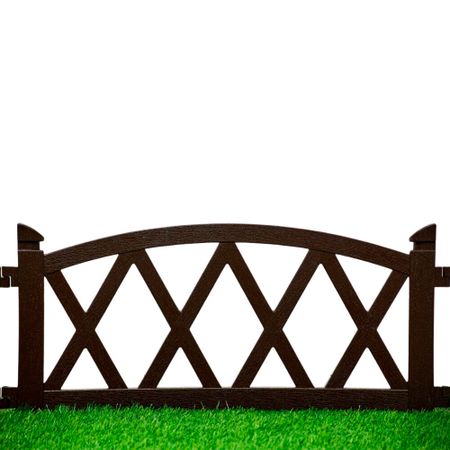 Забор декоративный Standartpark Арка 0,26х0,6 м 0,91 кг сборный коричневый миниатюрный деревянный забор 6 шт белый коричневый