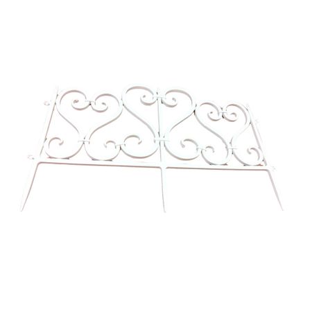 Забор декоративный Standartpark Ажурный 0,23х0,5 м 0,83 кг сборный белый миниатюрный деревянный забор 6 шт белый коричневый