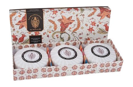La Florentina Giardino Segreto Pomegranate and Neroli Soap Set