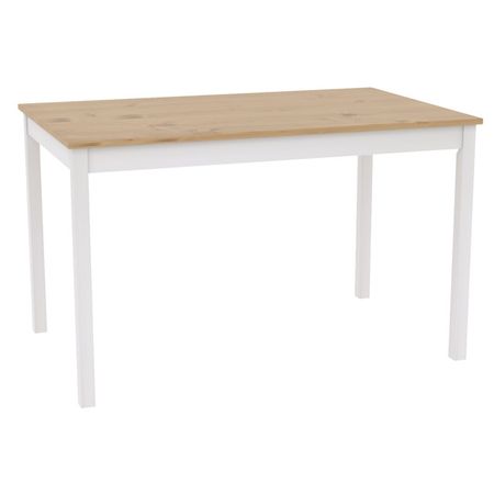 стол нераздвижной Оскар 1200х730х750мм белый/натуральный сосна натуральный кристалл кварц белый кластер