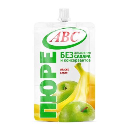 Пюре АВС яблочно-банановое, дой-пак, 200 г