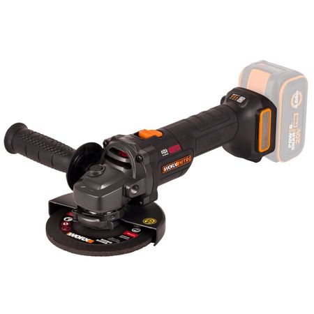 Угловая шлифмашина бесщёточная аккумуляторная Worx WX814.9, 125мм, 20В, без АКБ и ЗУ кожух защитный диолд кзв 125у 125мм