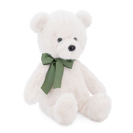 Мягкая игрушка Orange toys Тёпа белый с зеленым бантом 33 см.