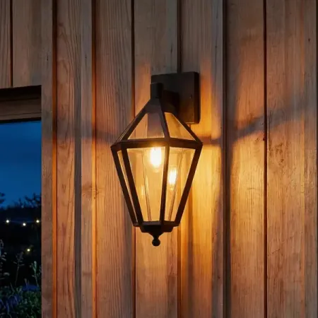 Светильник уличный настенный KREAFORTA Radley 60 Вт IP44 цвет черный настенный светильник chi light supplier из травертина и стекла