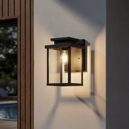 Светильник уличный настенный KREAFORTA Bulaon 60 Вт IP44 цвет черный настенный светильник chi light supplier из травертина и стекла