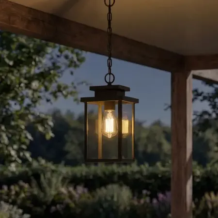 Светильник уличный потолочный KREAFORTA Bulaon 60 Вт IP44 цвет черный jetting 6w 8 функциональный selv адаптер для led ламп ip44