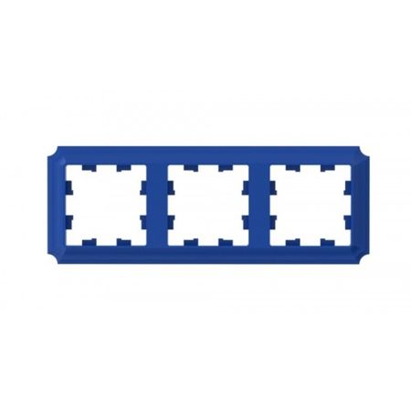 Рамка Systeme Electric AtlasDesign Antique трехместная аквамарин (ATN101103)