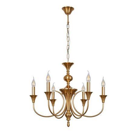 люстра подвесная ARTE LAMP Коллонетта E14 6х40Вт металл медь спот поворотный ritter artin gu10 40вт металл белый