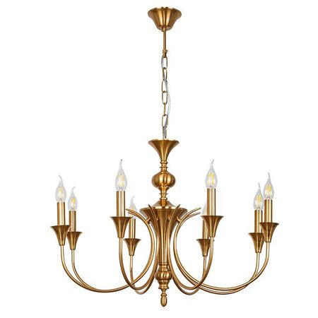 люстра подвесная ARTE LAMP Коллонетта E14 8х40Вт металл медь спот поворотный ritter artin gu10 40вт металл белый