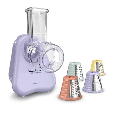 мультирезка MOULINEX Fresh Express DK8546E0 150Вт 4 насадки фиолетовый насадки для смешивания эпоксидного клея mb6 16 1 1 пластик 10 20 50 шт