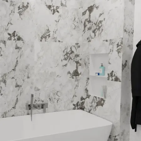 Глазурованный керамогранит Аксима Мейдстоун 60x120 см 1.44 м² матовый цвет светло-серый глазурованный керамогранит ceradim payour onyx beige карвинг 60x120 см 1 44 м² матовый