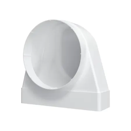 Переходник вентиляционный для плоских воздуховодов Fonet D150 мм 60x204 мм пластик