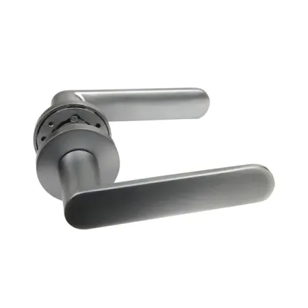 Дверная ручка на розетке KREAFORTA Шуя без запирания цвет хром встраиваемая дверная ручка золотая цинковый сплав