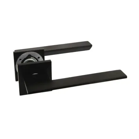 Дверная ручка на розетке KREAFORTA Икса без запирания цвет черный встраиваемая дверная ручка золотая цинковый сплав