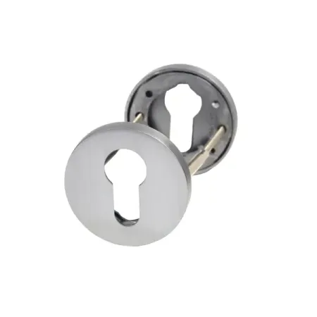 Накладка на замочную скважину KREAFORTA цвет хром 2 шт. мини металлический переключатель 12 мм алюминиевый сплав самосброс фиксация 0 5 а 2pin