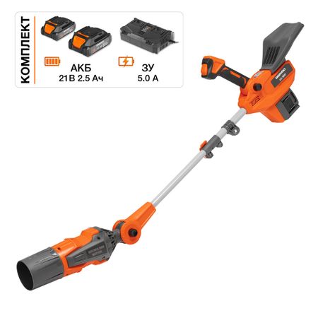 Воздуходувка аккумуляторная ручная Daewoo 21 В Li-Ion 2 АКБ и ЗУ (DABL 7042Li SET) аккумуляторная воздуходувка laipuduo 20в